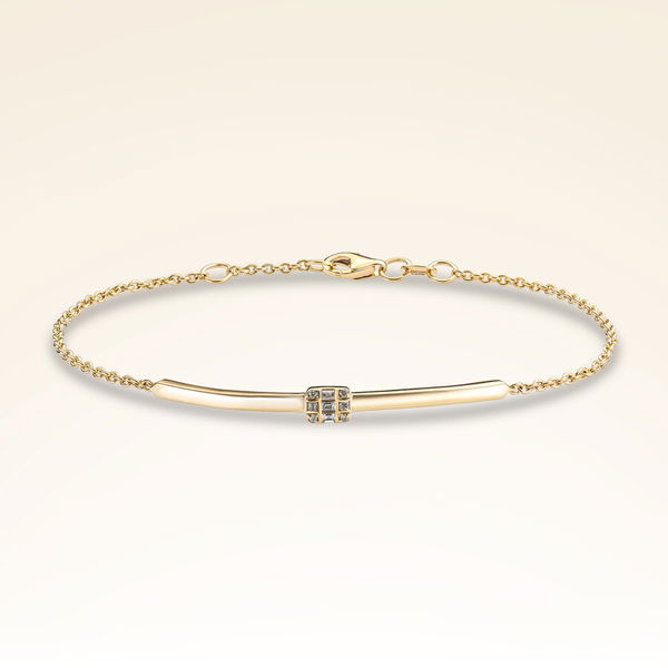 0,10 Karat Pırlantalı Rose Trend Bileklik - Pare Pırlanta