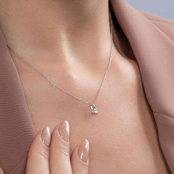 0,10 Karat Tektaş Pırlanta Kolye - PR00446 - 2