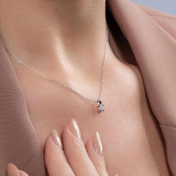 0,10 Karat Tektaş Pırlanta Kolye - PR00457 - 3