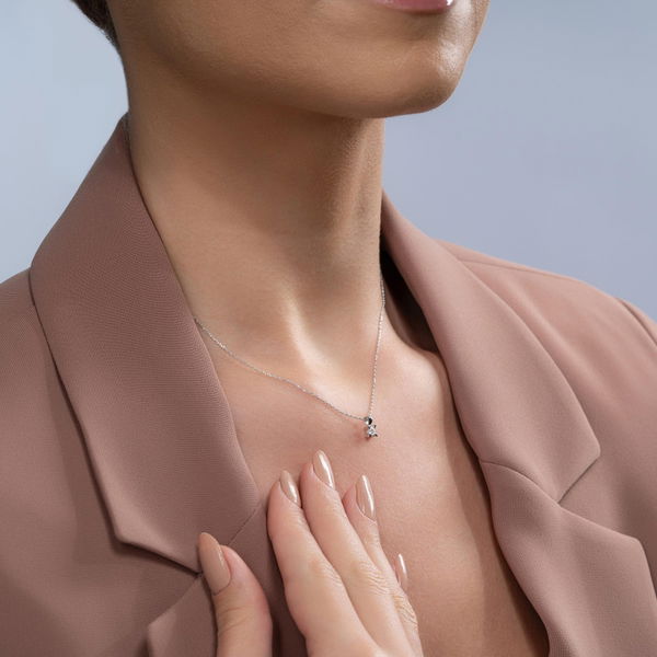 0,10 Karat Tektaş Pırlanta Kolye - Pare Pırlanta