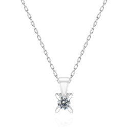 0,10 Karat Tektaş Pırlanta Kolye - PR00457 - 1