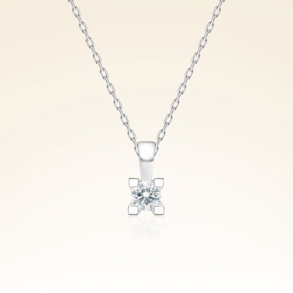 0,10 Karat Tektaş Pırlanta Kolye - Pare Pırlanta