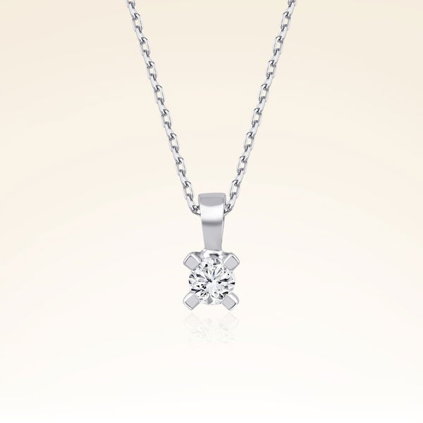 0,10 Karat Tektaş Pırlanta Kolye - Pare Pırlanta