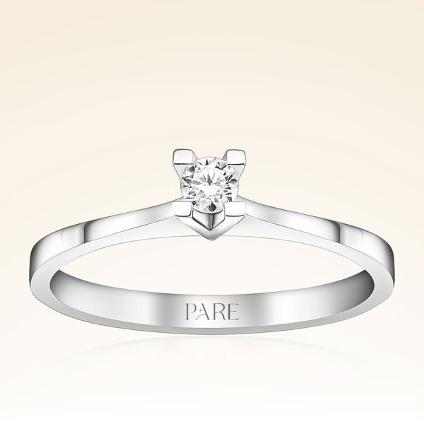 0,10 Karat Tektaş Pırlanta Yüzük - Pare Pırlanta