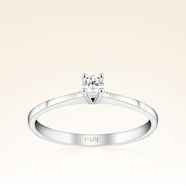 0,10 Karat Pırlanta Tektaş Yüzük - Pare Pırlanta