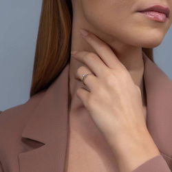 0,10 Karat Tektaş Pırlanta Yüzük - PR00920-8 - 4
