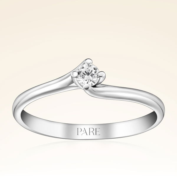 0,10 Karat Tektaş Pırlanta Yüzük - Pare Pırlanta