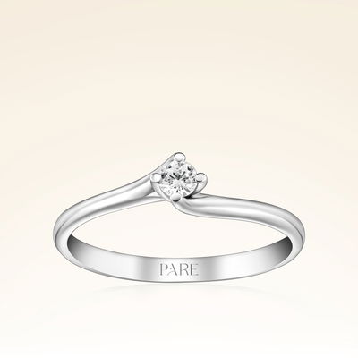 0,10 Karat Pırlanta Tektaş Yüzük - Pare Pırlanta