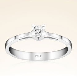 0,10 Karat Tektaş Pırlanta Yüzük - PR00342-8 - 1