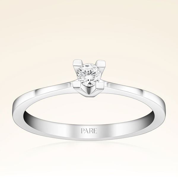 0,10 Karat Tektaş Pırlanta Yüzük - Pare Pırlanta