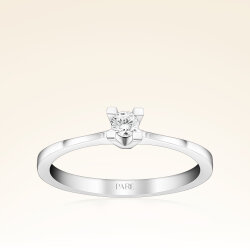 0,10 Karat Tektaş Pırlanta Yüzük - 1