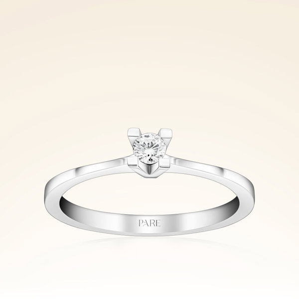 0,10 Karat Tektaş Pırlanta Yüzük - Pare Pırlanta