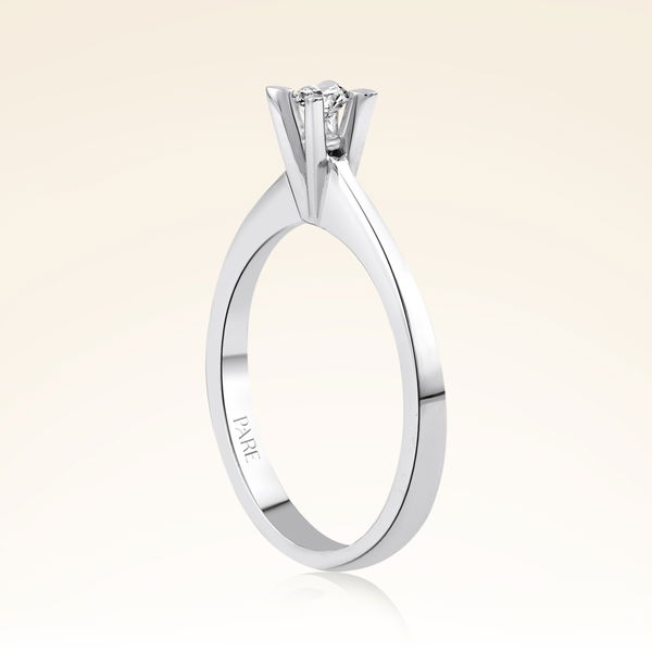 0,10 Karat Tektaş Pırlanta Yüzük - Pare Pırlanta