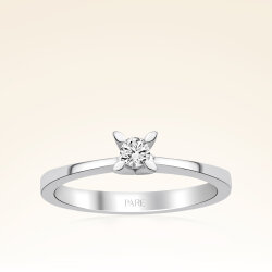 0,10 Karat Tektaş Pırlanta Yüzük - 1