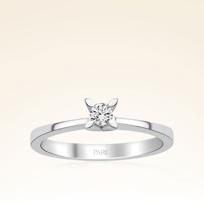 0,10 Karat Tektaş Pırlanta Yüzük - Pare Pırlanta