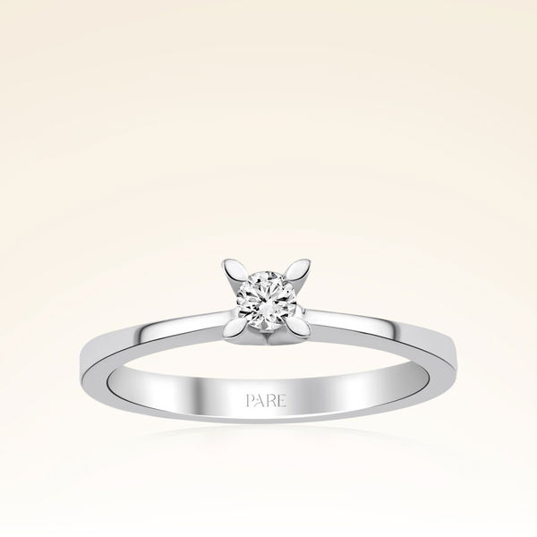0,10 Karat Tektaş Pırlanta Yüzük - Pare Pırlanta