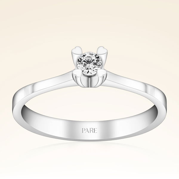 0,10 Karat Tektaş Pırlanta Yüzük - Pare Pırlanta