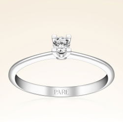 0,10 Karat Tektaş Pırlanta Yüzük - 1