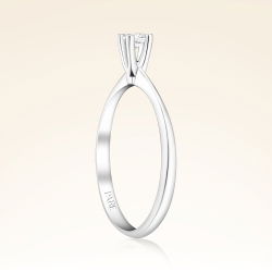 0,10 Karat Tektaş Pırlanta Yüzük - 2