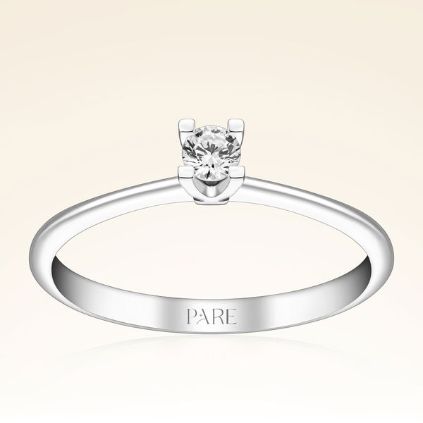 0,10 Karat Tektaş Pırlanta Yüzük - Pare Pırlanta