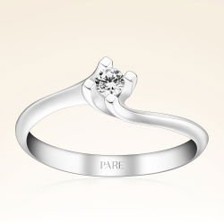 0,10 Karat Tektaş Pırlanta Yüzük - PR01189-8 - 1