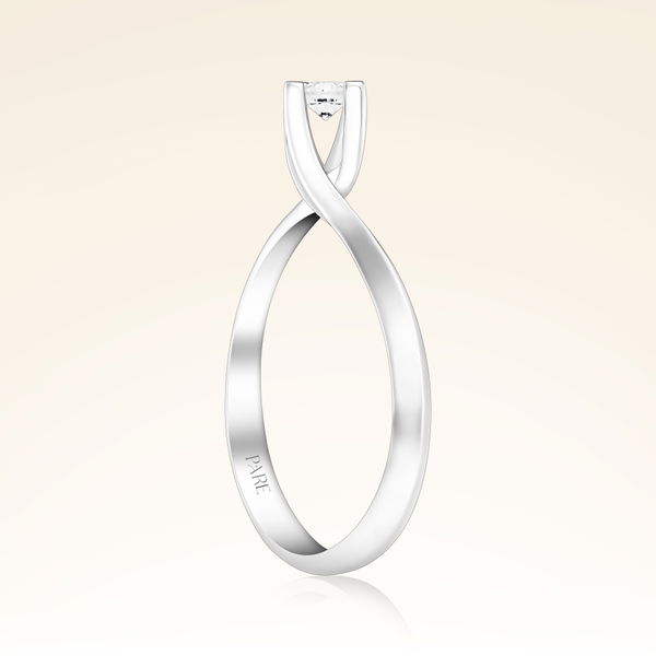 0,10 Karat Tektaş Pırlanta Yüzük - Pare Pırlanta