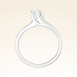 0,10 Karat Tektaş Pırlanta Yüzük - 3