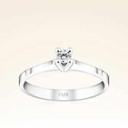 0,10 Karat Tektaş Pırlanta Yüzük - 1