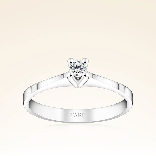 0,10 Karat Tektaş Pırlanta Yüzük - Pare Pırlanta