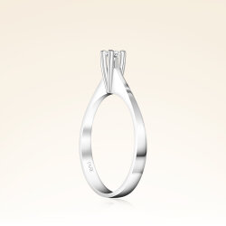 0,10 Karat Tektaş Pırlanta Yüzük - 2