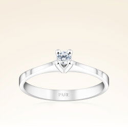 0,10 Karat Tektaş Pırlanta Yüzük - 1