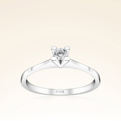 0,10 Karat Tektaş Pırlanta Yüzük - Pare Pırlanta