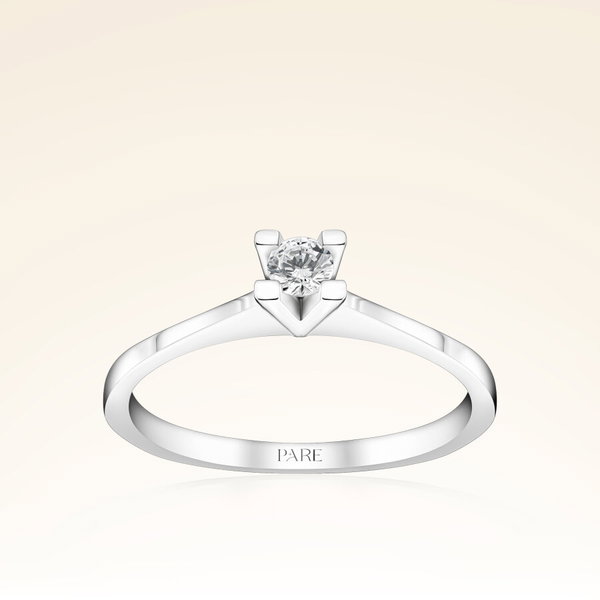 0,10 Karat Tektaş Pırlanta Yüzük - Pare Pırlanta