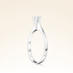 0,10 Karat Tektaş Pırlanta Yüzük - 2