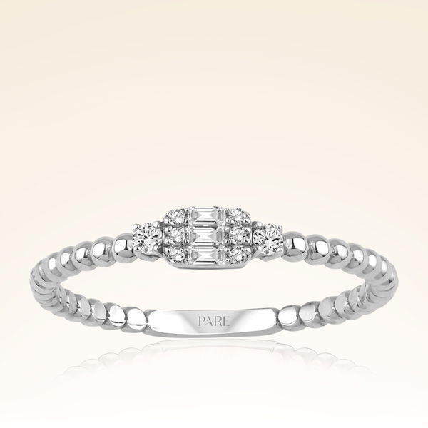 0,11 Karat Baget Pırlanta Yüzük - Pare Pırlanta