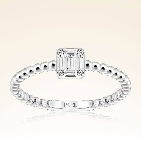 0,11 Karat Baget Pırlanta Yüzük - Pare Pırlanta