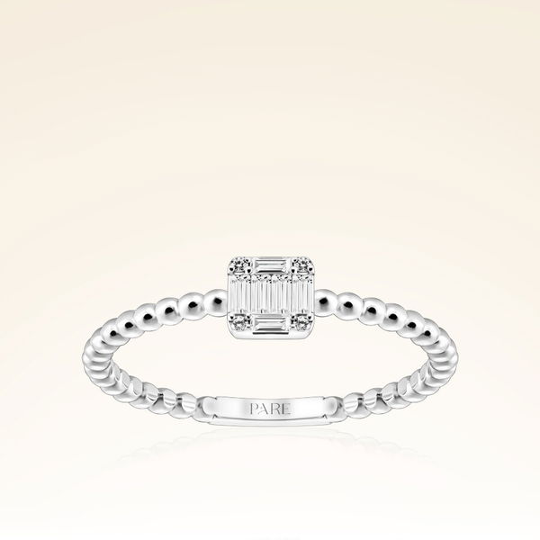 0,11 Karat Baget Pırlanta Yüzük - Pare Pırlanta