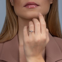 0,11 Karat Coronet Pırlanta Yüzük - 3