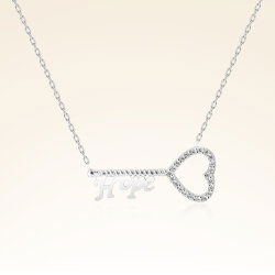 0,11 Karat Fantezi Kalp Pırlanta Kolye - 1