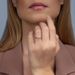 0,11 Karat Coronet Pırlanta Yüzük - PR00597 - 3