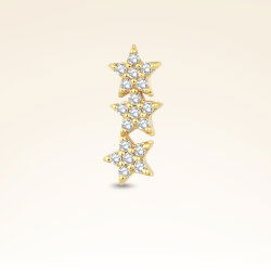 0,11 Karat Pırlanta Taşlı Üç Yıldız Piercing - 1