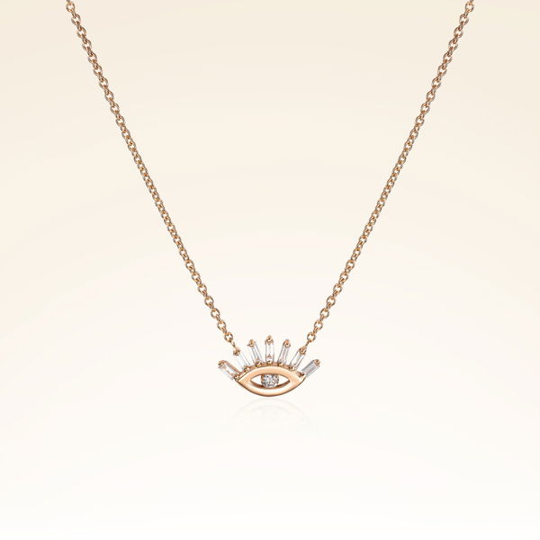 0,11 Karat Pırlantalı Trend Kolye - Pare Pırlanta