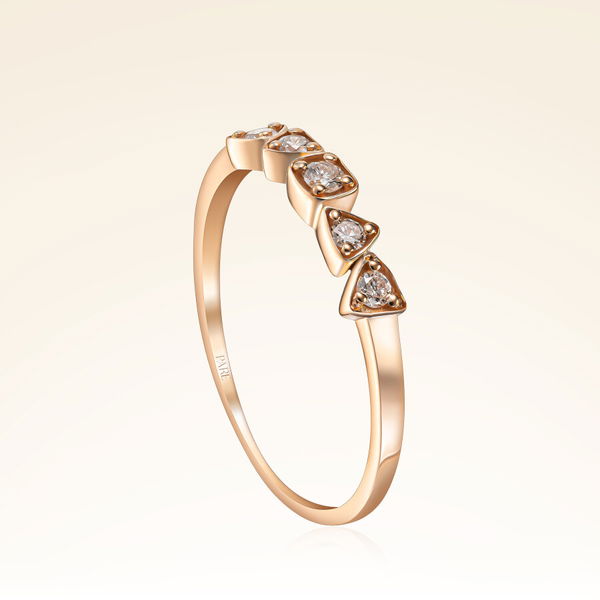 0,11 Karat Pırlantalı Trend Yüzük - Pare Pırlanta