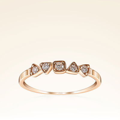 0,11 Karat Pırlantalı Trend Yüzük - Pare Pırlanta