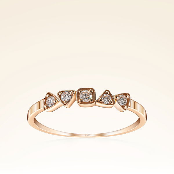 0,11 Karat Pırlantalı Trend Yüzük - Pare Pırlanta