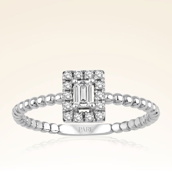 0,12 Karat Baget Pırlanta Yüzük - Pare Pırlanta