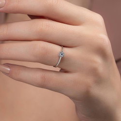 0,12 Karat Coronet Pırlanta Yüzük - 3