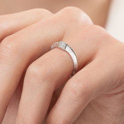 0,12 Karat Minimal Pırlanta Yüzük - PR01136 - 6