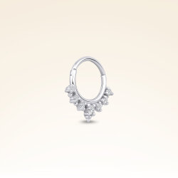 0,12 Karat Pırlanta Helix Taşlı Halka Piercing - 2