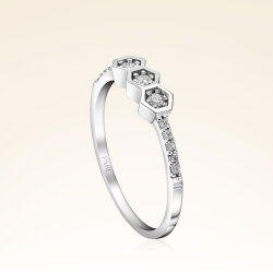 0,12 Karat Pırlanta Taşlı Trend Yüzük - 2